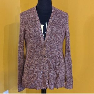 Multicolored cardigan with buttons
